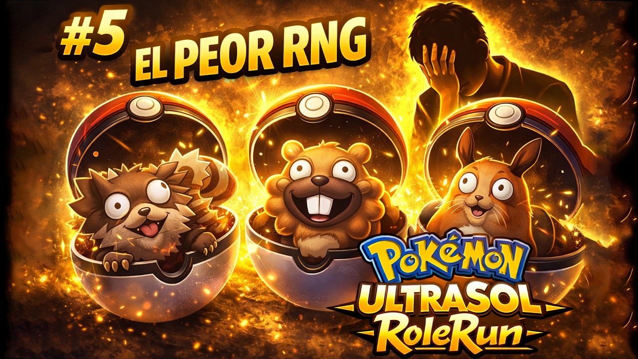 Mi equipo ahora da VERGÜENZA (La peor suerte posible) | Pokémon UltraSol RoleRun #5
