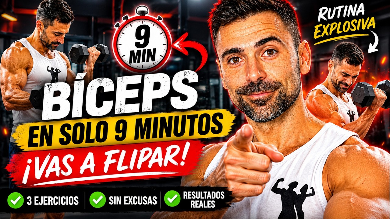 BICEPS en 9 Min. || Estrés Metabólico para ganar músculo