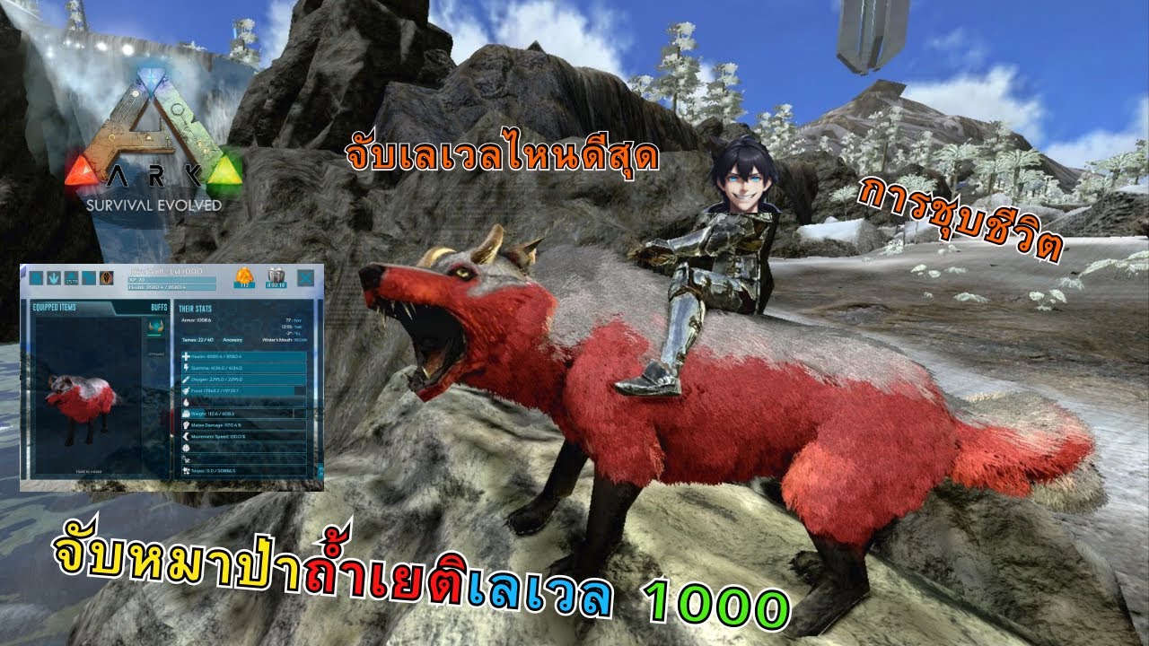 Ark Mobile Brutal ข้อมูลการจับหมาป่าในถ้ำเยติฉบับสรุป/จับหมาป่าเลเวล1000