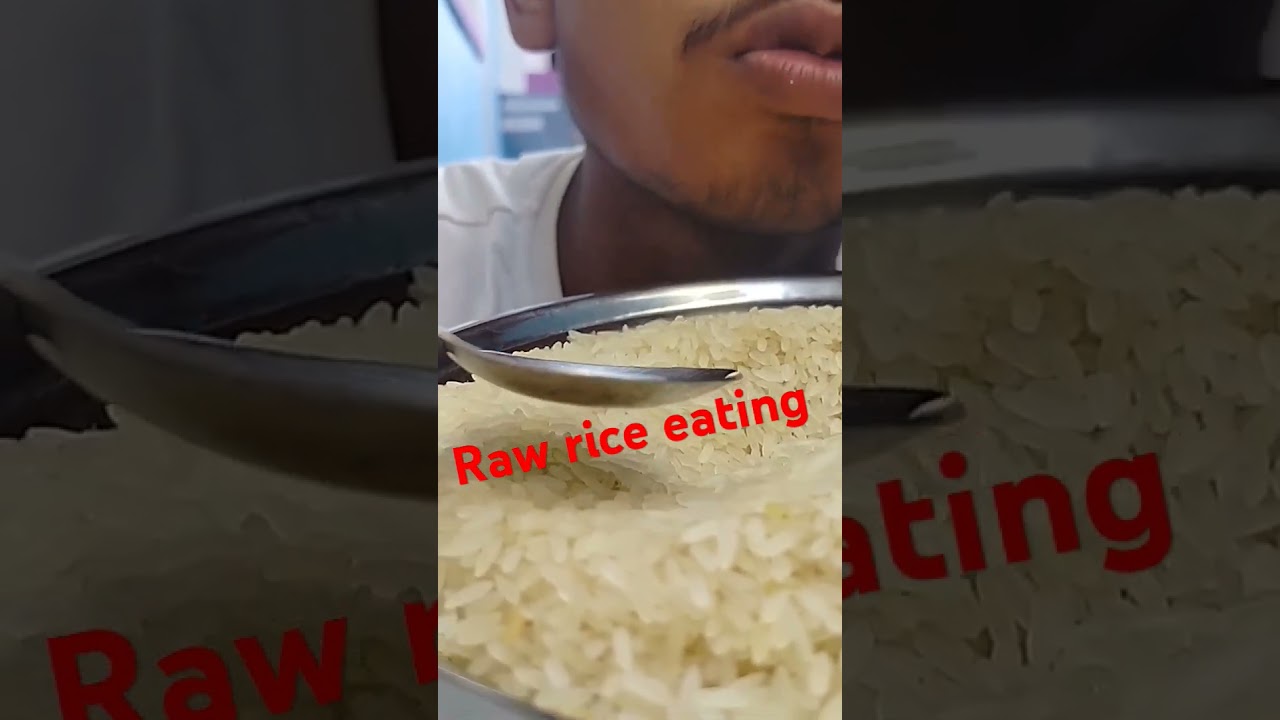 Raw rice eating challenge asmr raw rice eating challenge