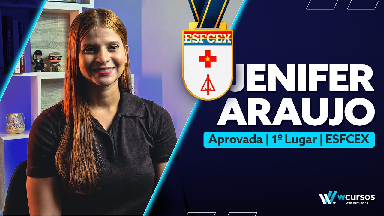 Como a Jenifer Mendonça conquistou a primeira colocação no concurso da ESFCEX 2025