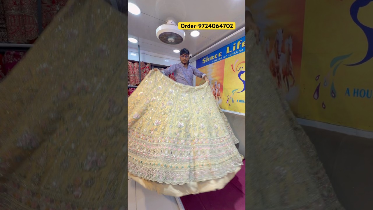 Lehenga wholesale market in Surat | Designer lehenga |  handwork lehenga | #explore #trending |