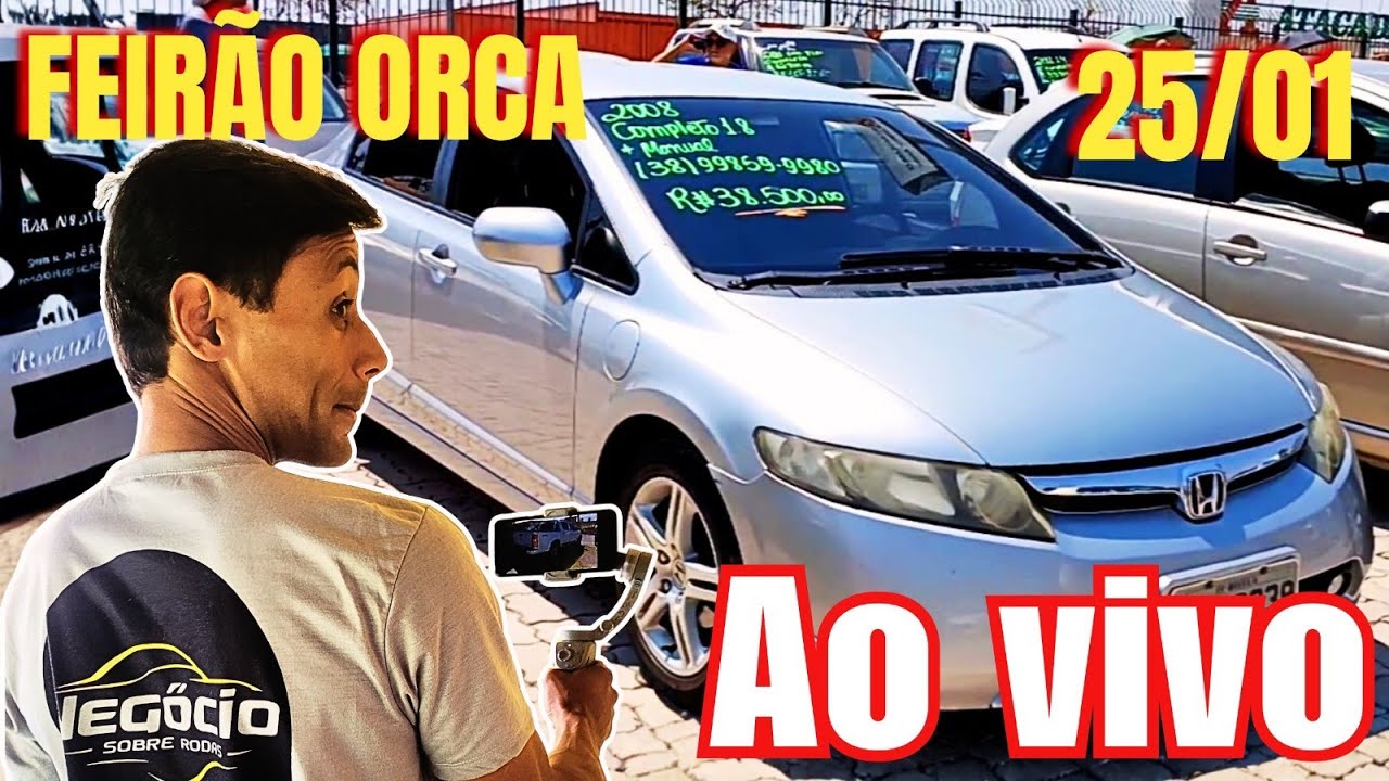 🟢 LIVE 25/01 na Feira da Orca Brasília – Veja Carros Usados Imperdíveis!