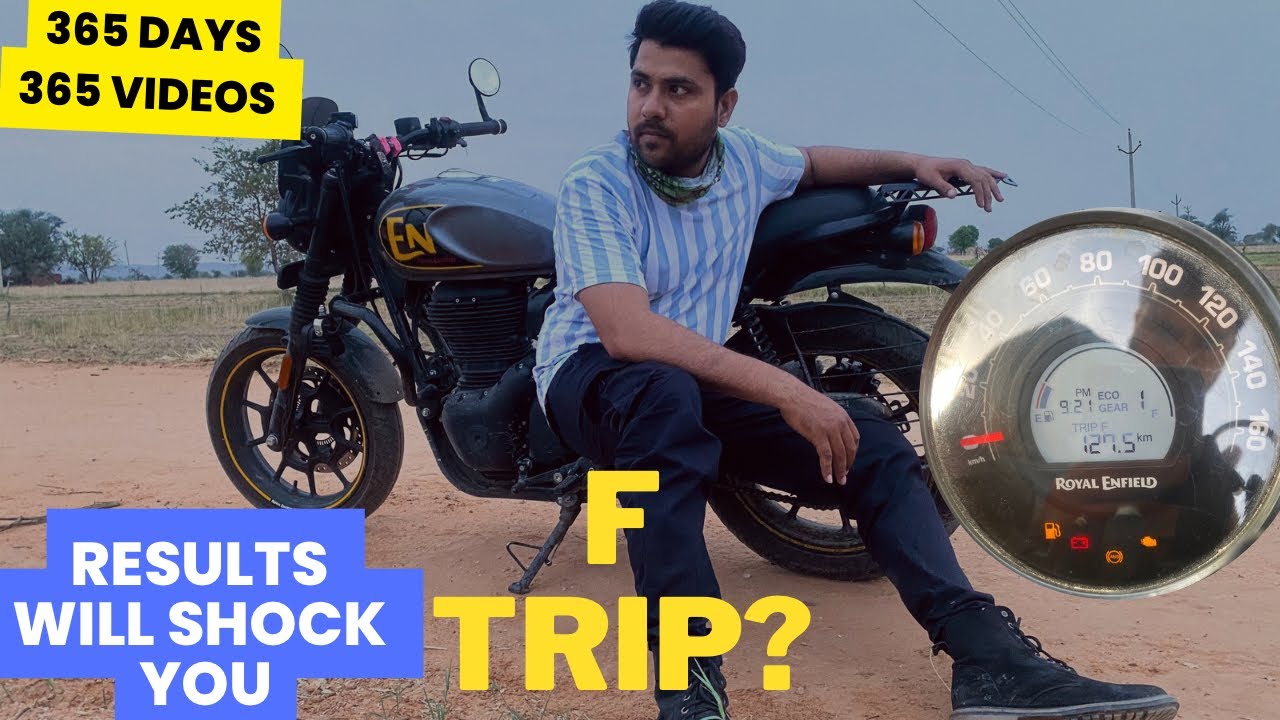 HOW MANY KILOMETRES ROYAL ENFIELD HUNTER 350 Go in F TRIP 42/365 @BikeBone21