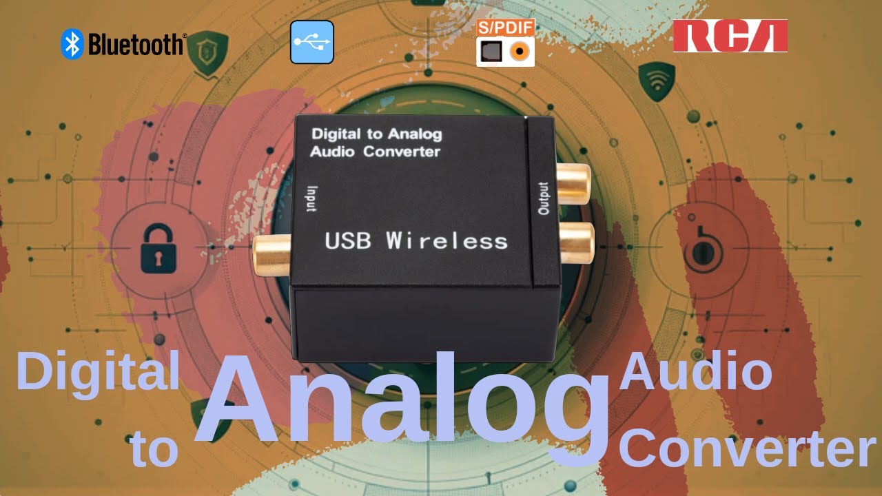 Аудіо перетворювач, бездротовий подовжувач сигналу | Digital to Analog Audio Converter