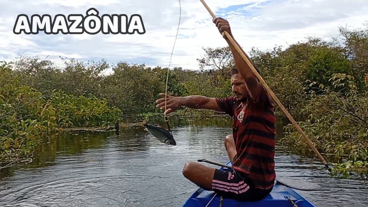 INFESTADO de PEIXE! 😱 PESCARIA com ARCO e FLECHA na AMAZÔNIA