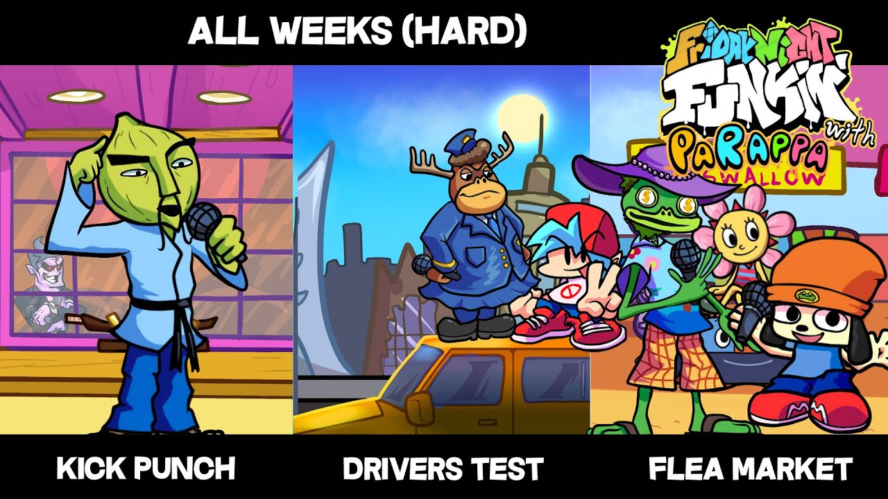 Friday Night Funkin' With Parappa All Weeks Hard [FNF MODS]