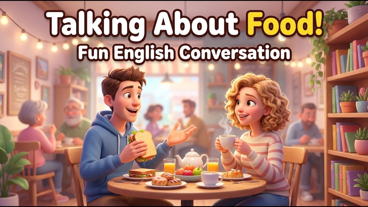 Let’s talk about food! 🍔 Learn English with fun and easy food conversations for beginners.