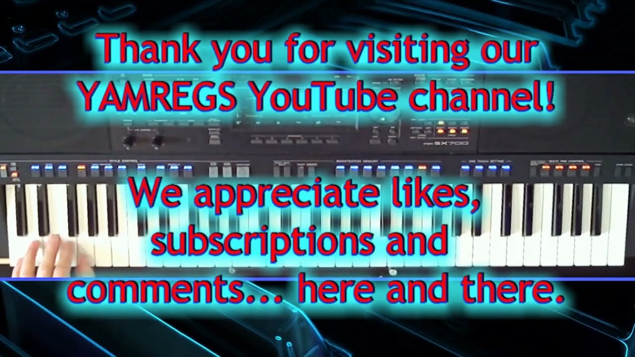 How GIMME GIMME GIMME sounds on Yamaha PSR-SX-Keyboards with YAMREGS soundpack YR00043 ║ YAMREGS.com