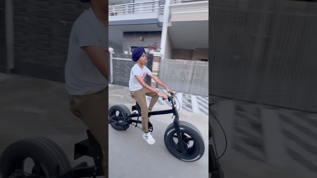 💥 “Heavy Look Modified Cycle – Fat Tyre Edition”