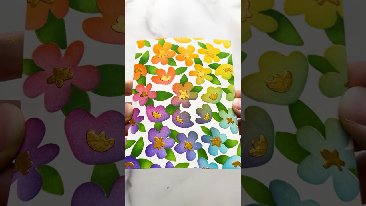 MUST-HAVE Stencil For BEAUTIFUL DIY Greeting Cardmaking!😍 ASMR Crafting 