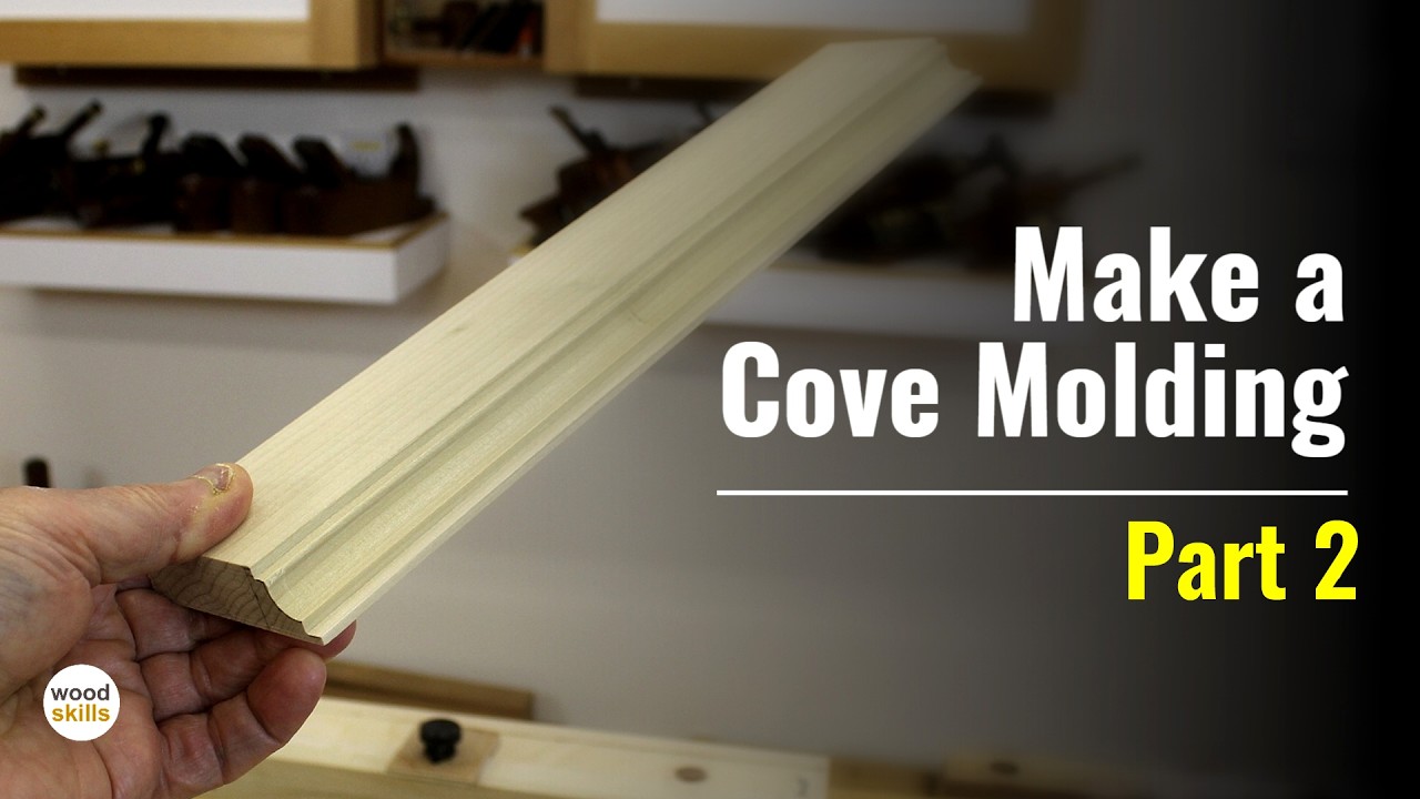 Как сделать потолочный карниз с помощью ручного инструмента для работы по дереву. Часть 2.
