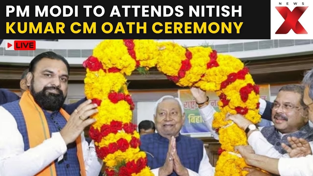 Bihar LIVE: Nitish Kumar to Take Oath as Bihar CM for 10th Term; PM Modi & Top NDA Leaders to Attend