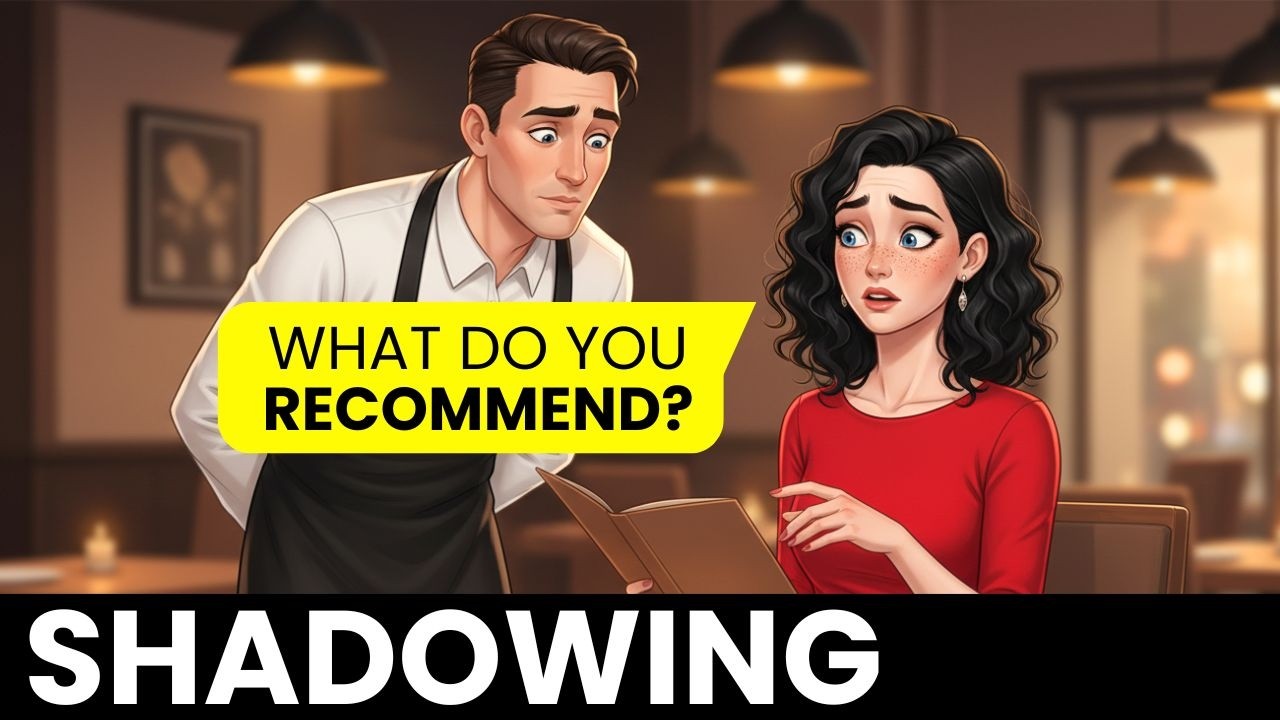 Restaurant Vocabulary | Slow English | Real-Life Shadowing (A1-A2)