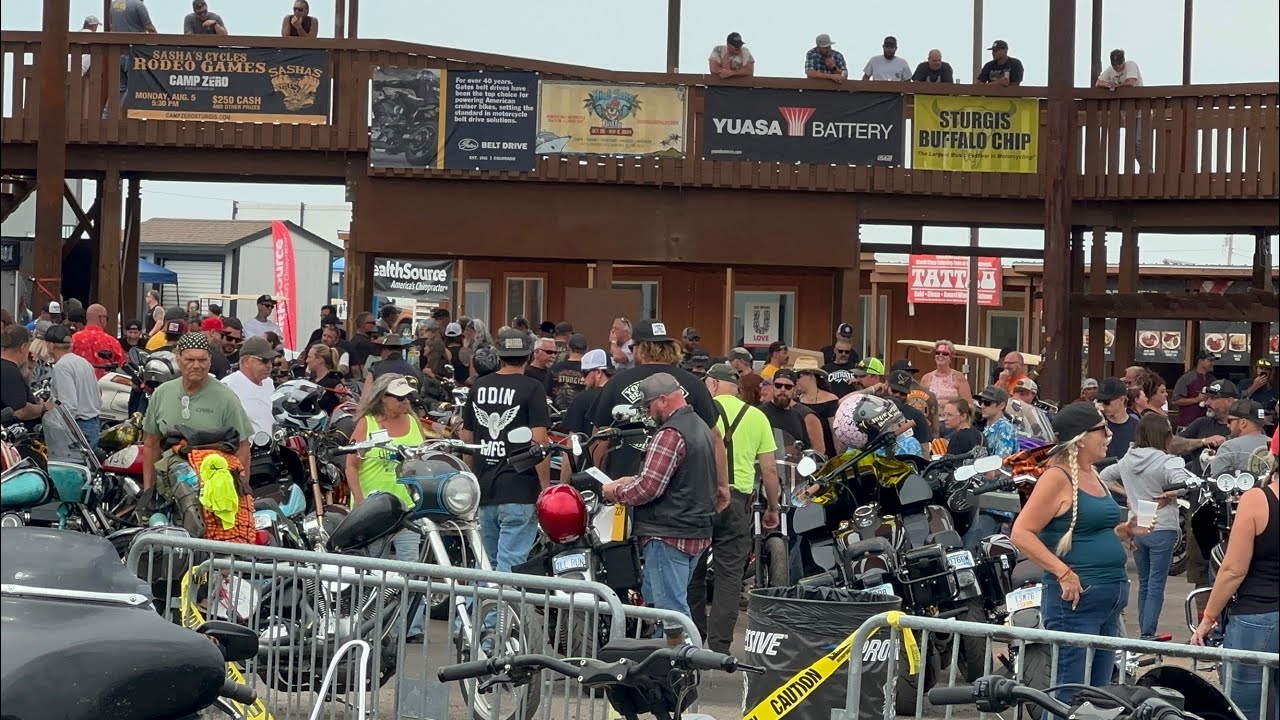 Buffalo Chip Campground Check-in continues! Very busy day at the Buffalo Chip! Sturgis 2024