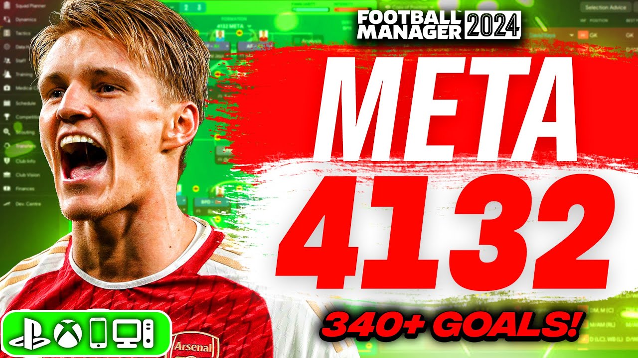 BROKEN Meta 4132 FM24 Tactic забивает более 340 голов! | Лучшая тактика FM24