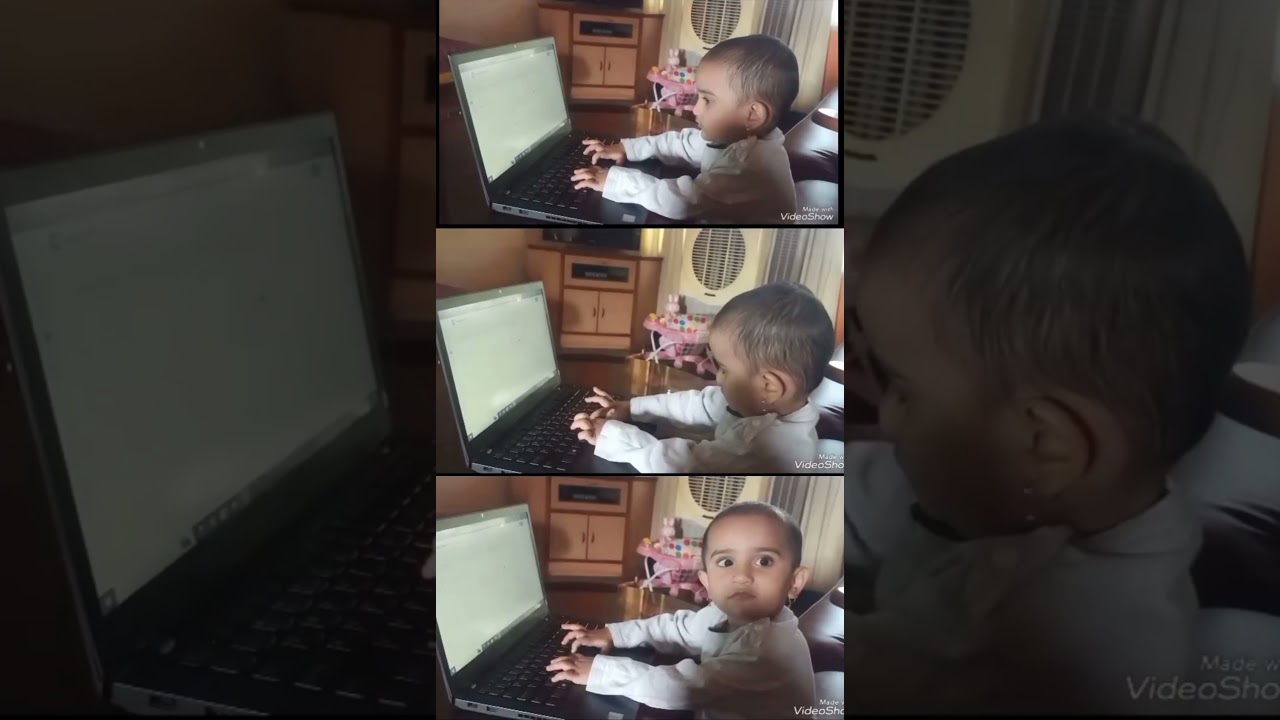 When work gets too real 💻😅#babyboss #workmodeon #CaughtInTheAct #MiniCEO