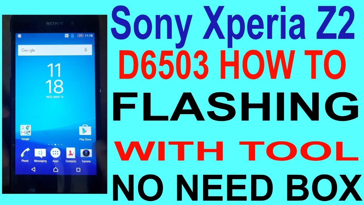 How To Flashing Sony Xperia Z2 D6503 With Offical Tool.