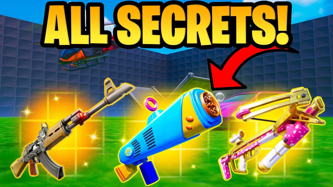How To Get Every Secret in 1vs1 with every gun Fortnite [NEW Bubble Shotgun]