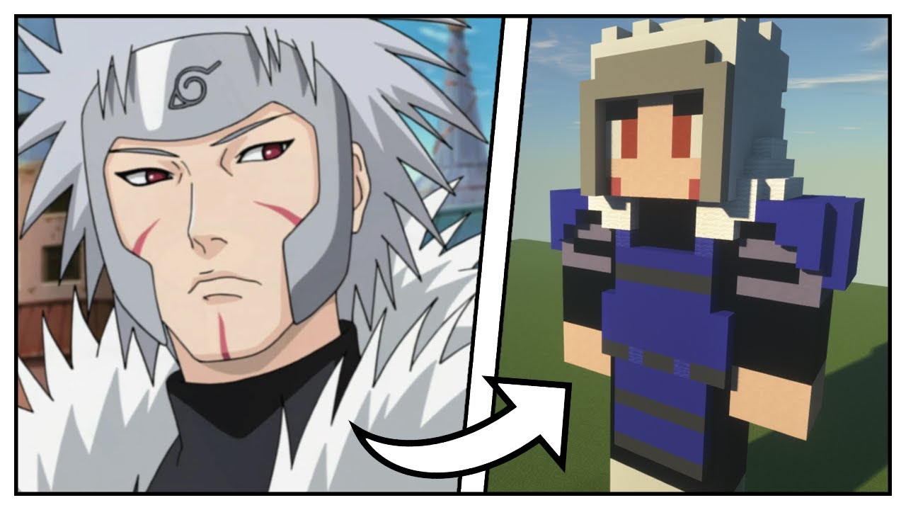 How to Build a Tobirama Senju Statue (Naruto Shippuden) - Minecraft