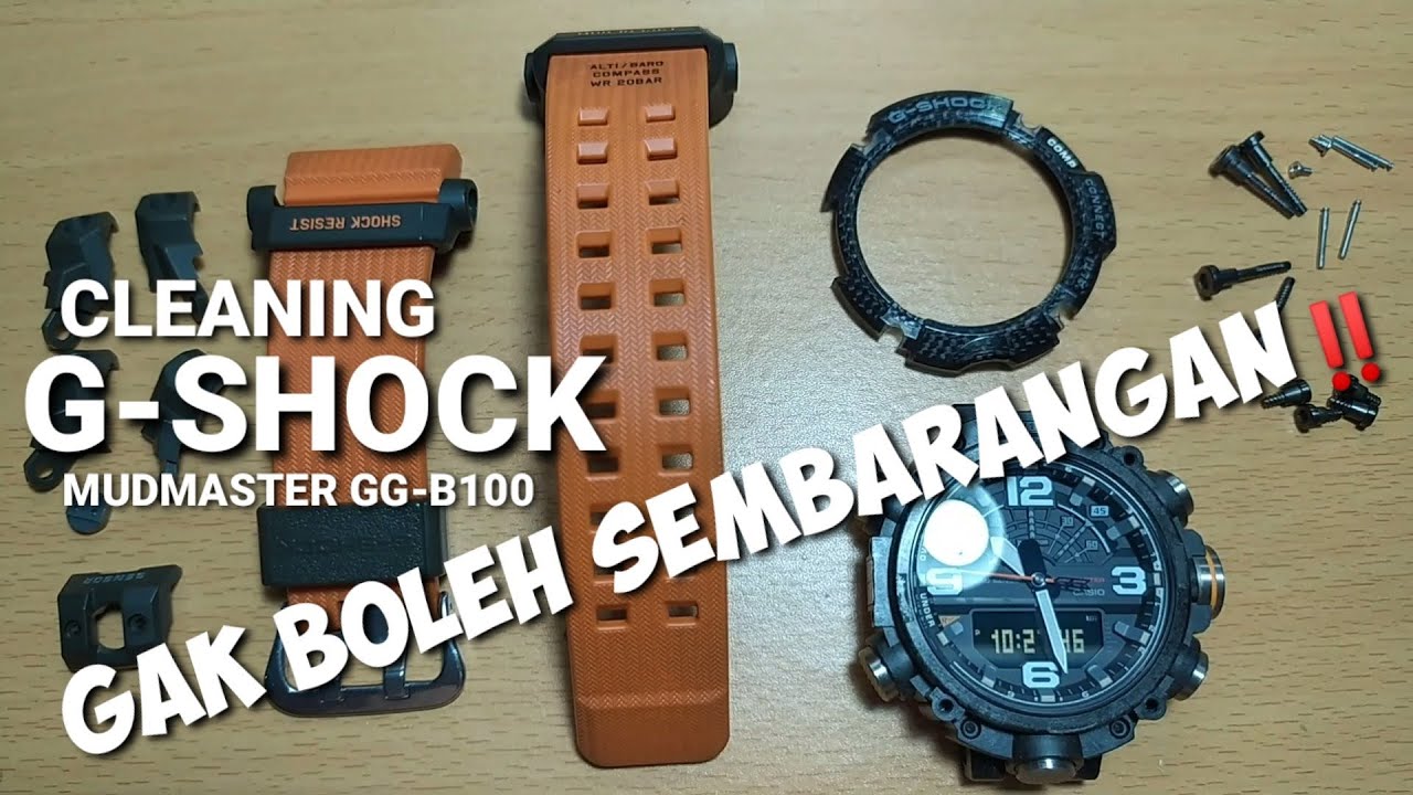TUTORIAL: Membersihkan G-SHOCK GG-B100 Mudmaster QUAD SENSOR | Tidak Boleh Sembarangan/asal asalan‼️