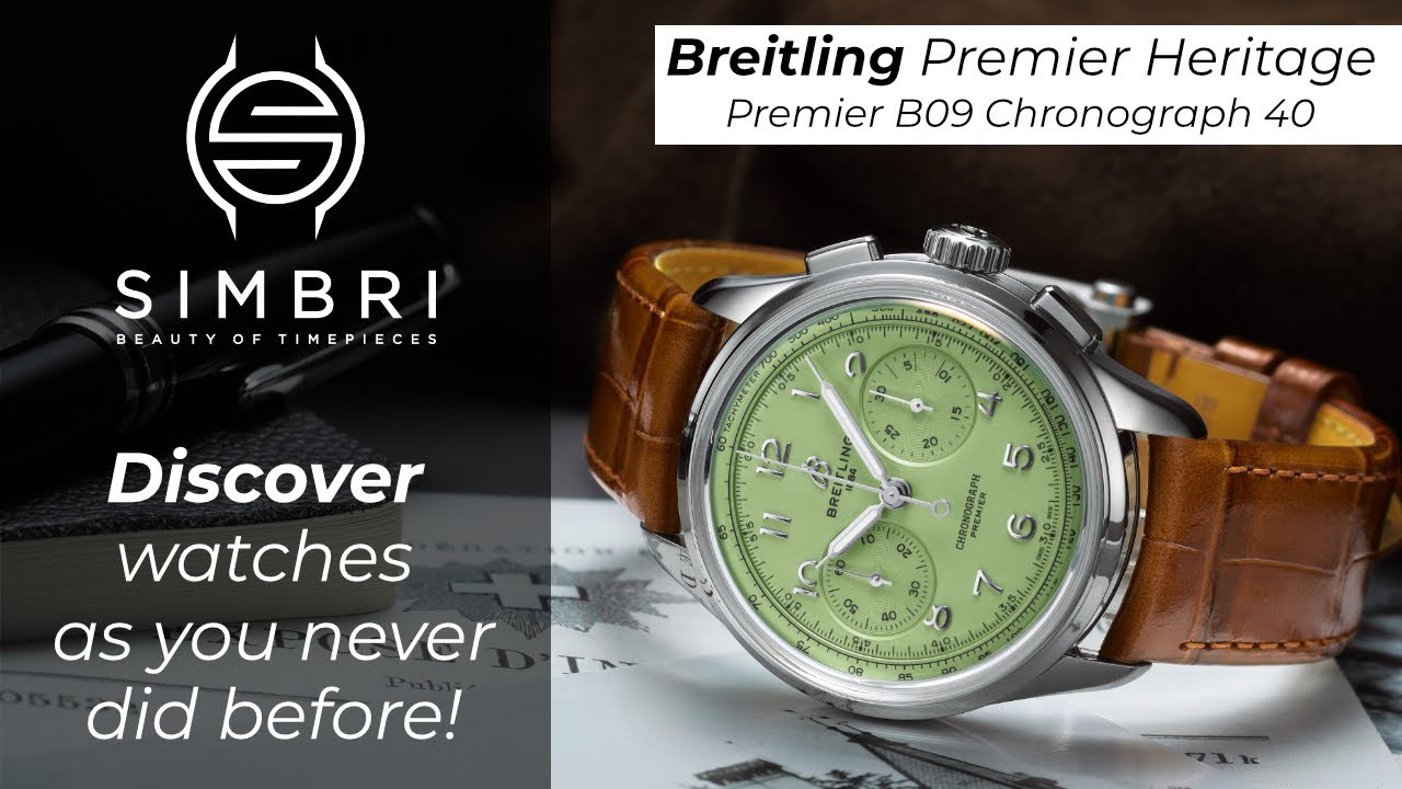 Breitling Premier Heritage | Premier B09 Chronograph 40 | Pistachio Green (Ref. AB0930D31L1P1)