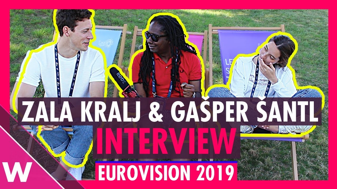 Zala Kralj & Gašper Šantl (Slovenia) interview @ Eurovision 2019 second rehearsal