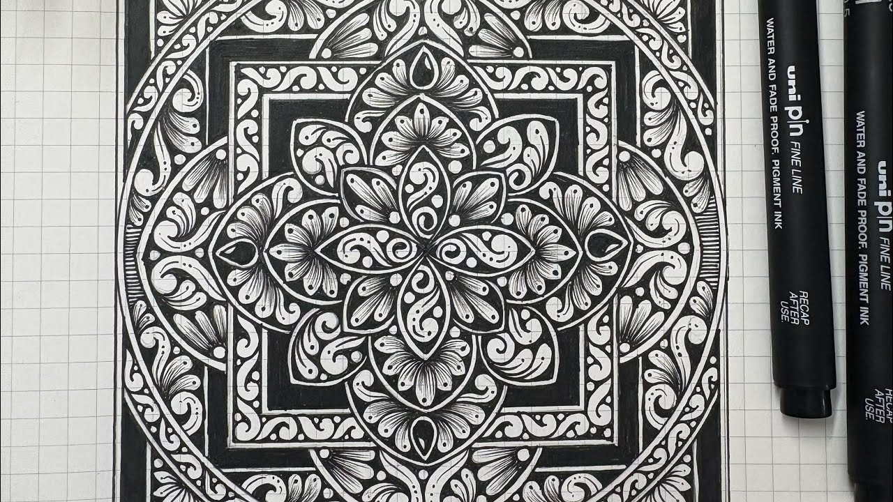 Mandala tutorial..🌸🌸learn mandala with me🌟 #art #drawingeasy #drawing #drawingideas #mandala #video 