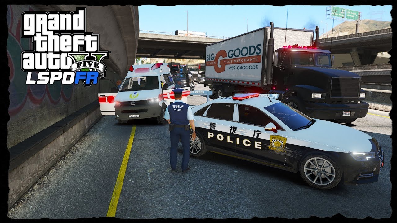 LSPDFR | Día 368 | POLICÍA DE JAPÓN - ACCIDENTE EN LA AUTOPISTA