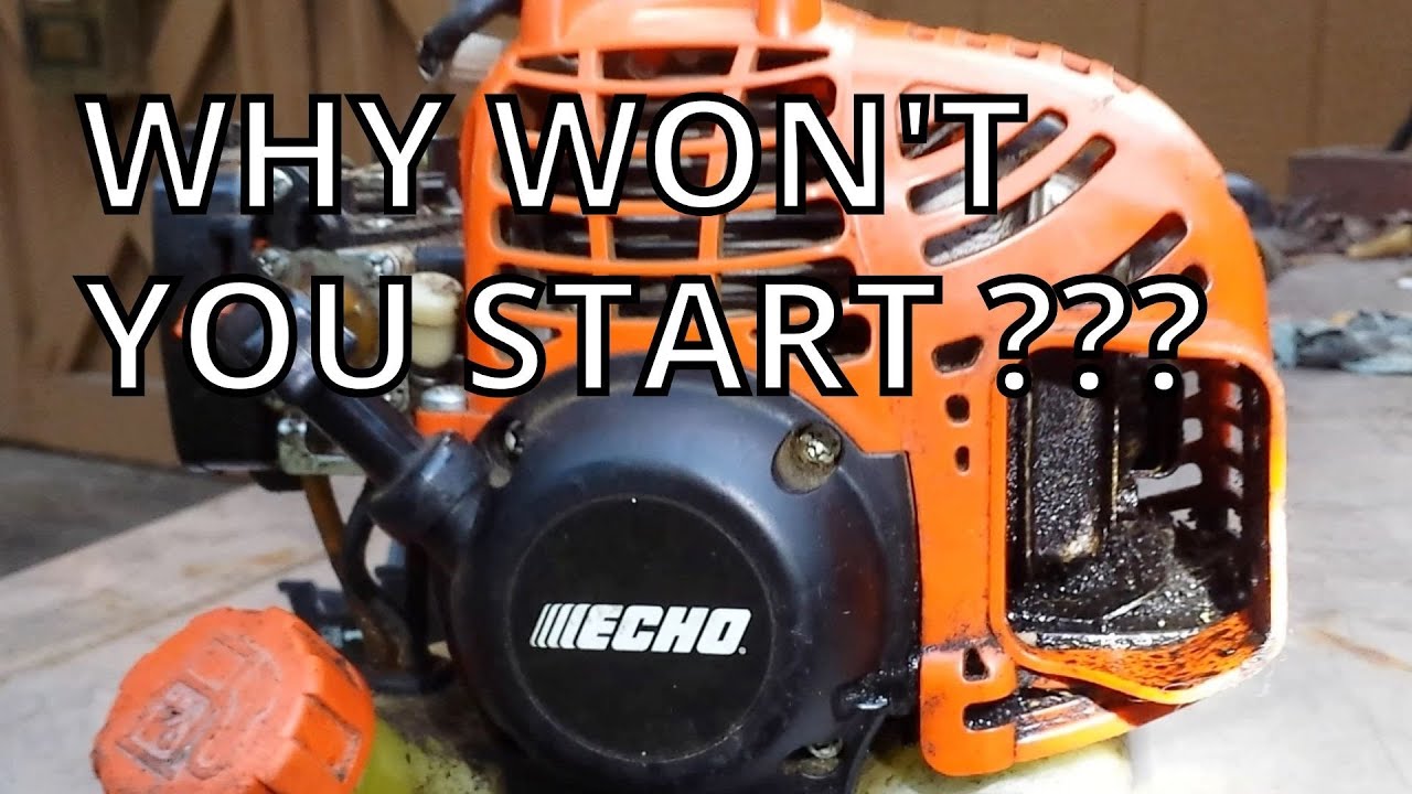 Триммер для удаления сорняков Echo SRM 225 не запускается. Почему?