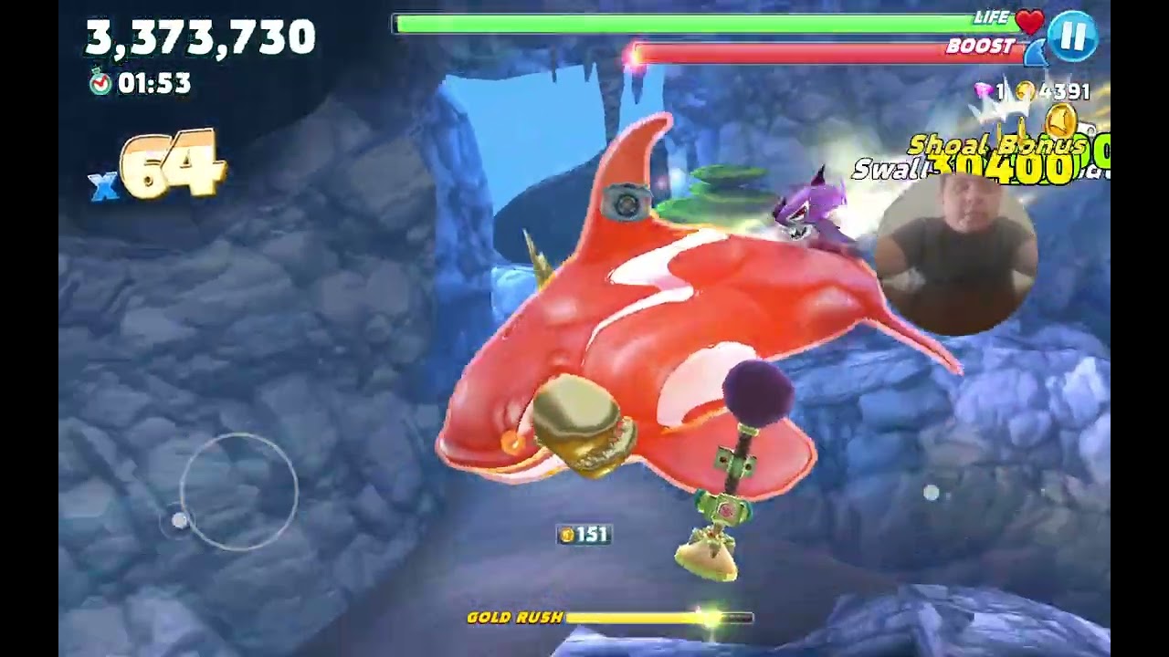 Eliud Moreno game's Hungry Shark World Killer Whale