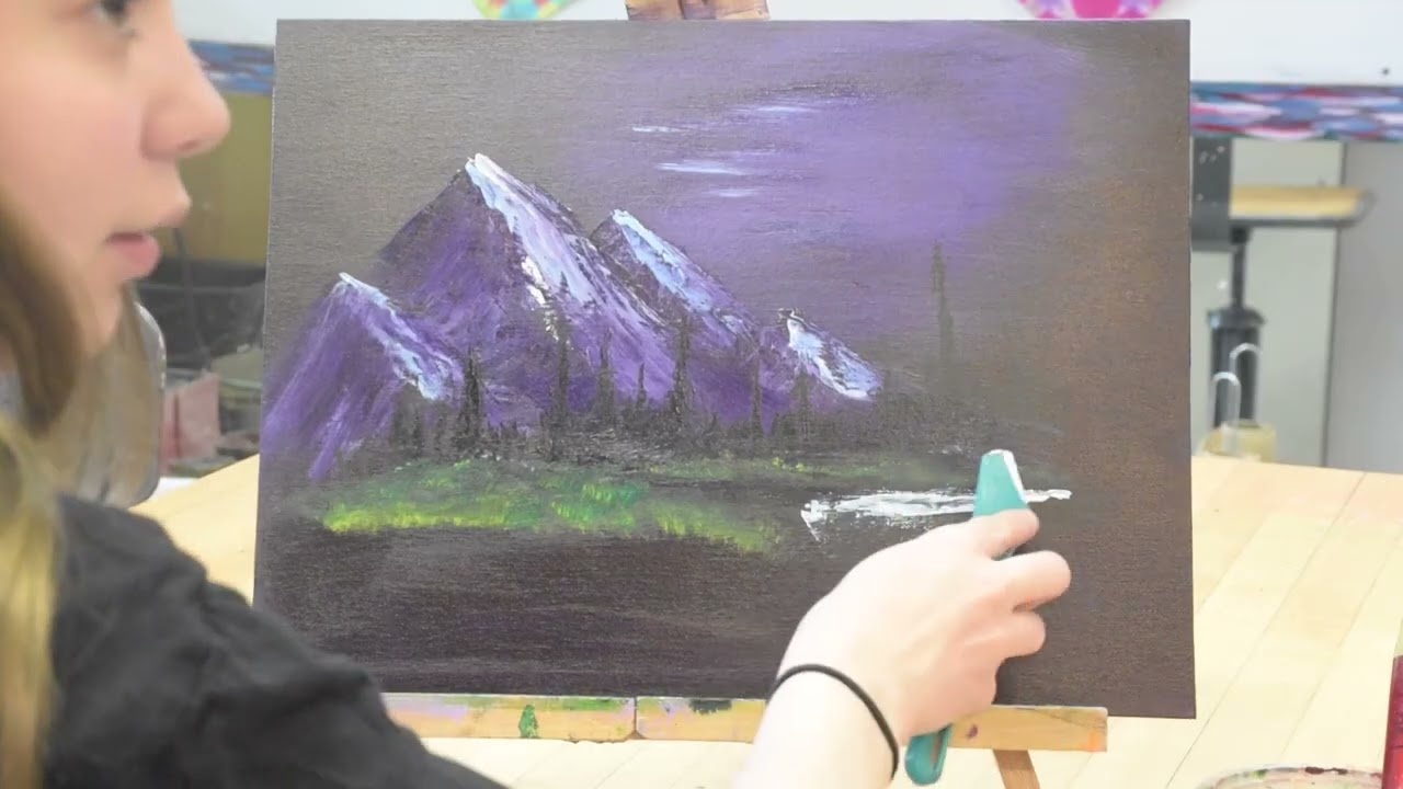 Bob Ross Painting Recreation