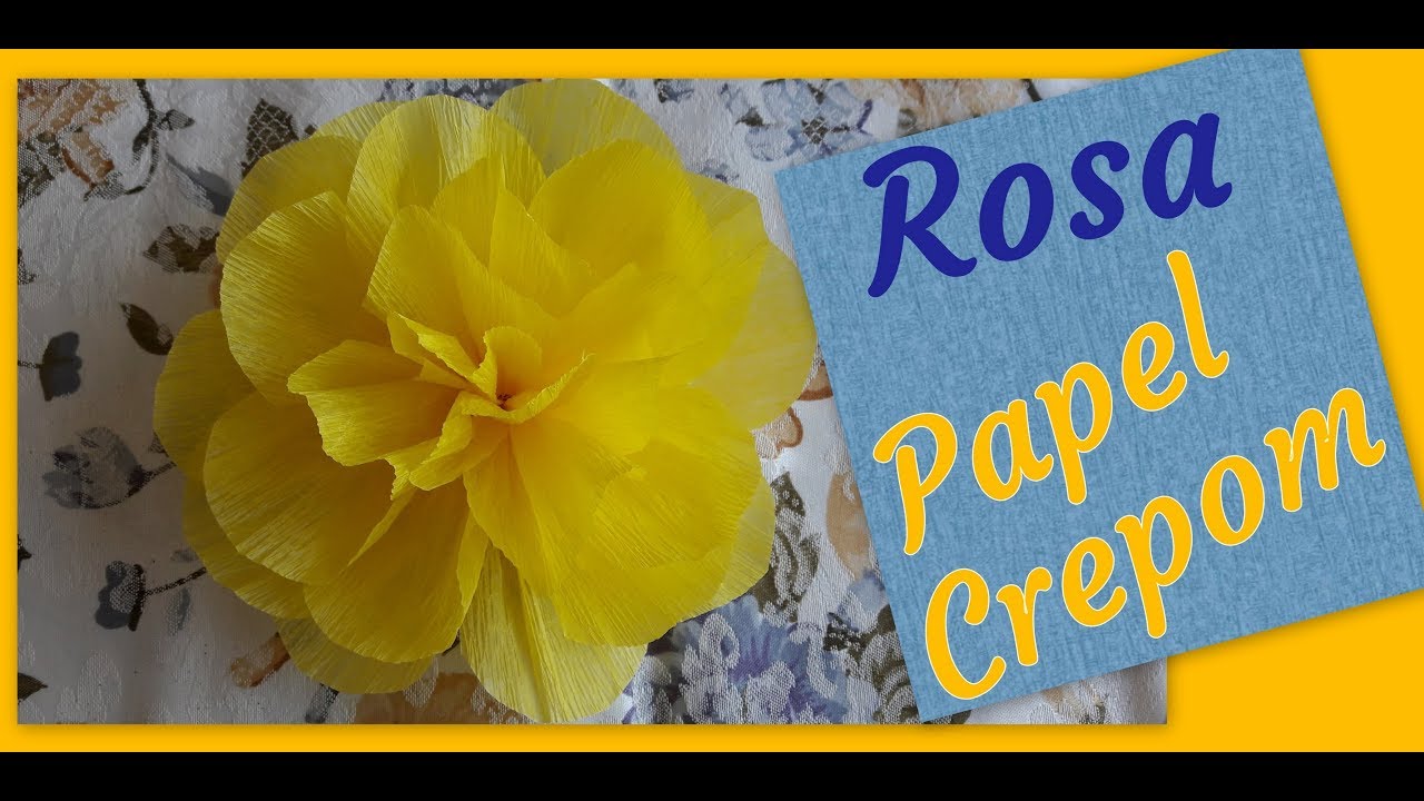 DIY FLOR DE PAPEL CREPOM (ROSAS)
