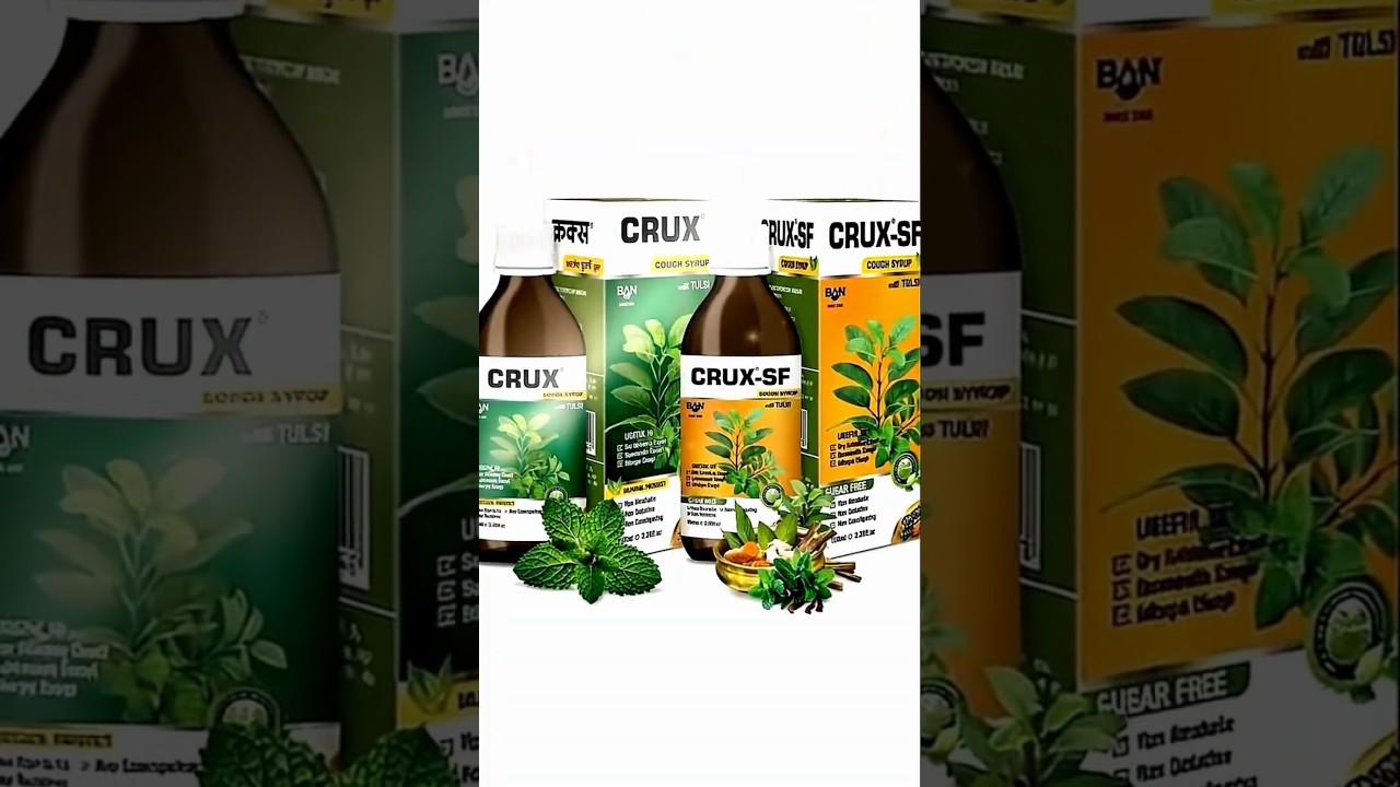 Crux Cough Syrup with Tulsi | Natural Relief from Cough, Cold & Chest Congestion