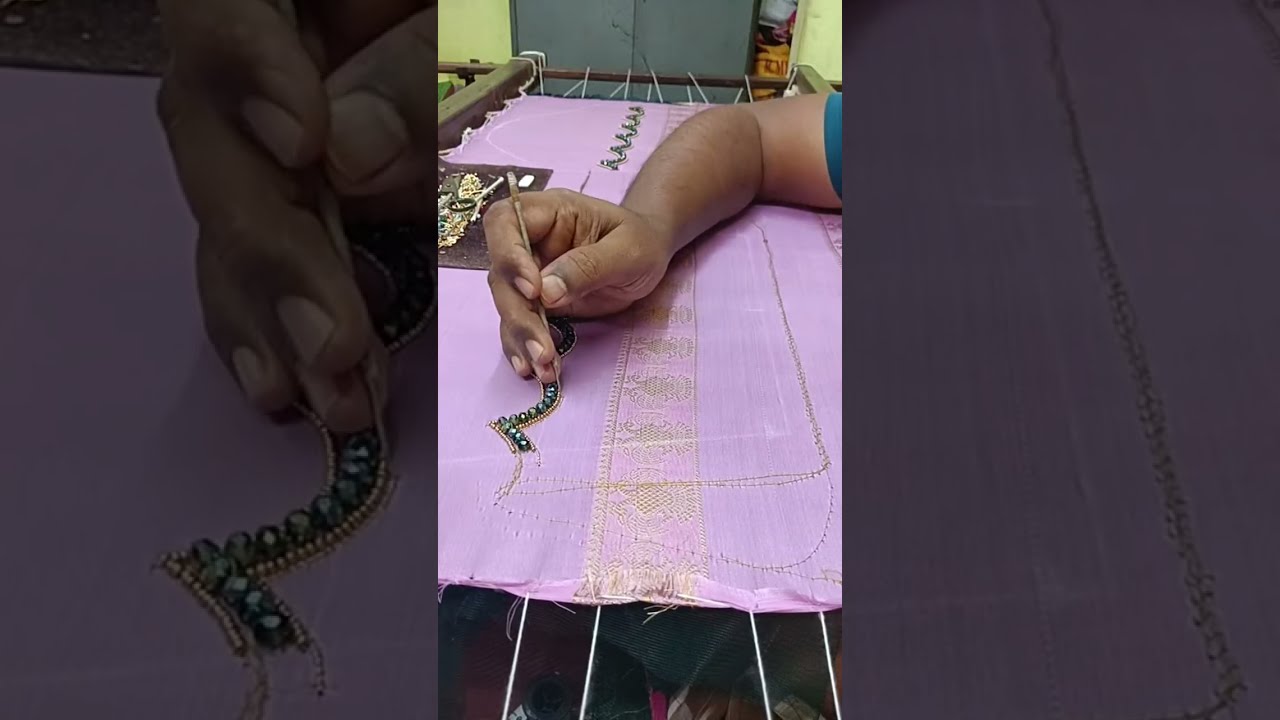 Blouse per net kaise lagate Hain zariwork training 