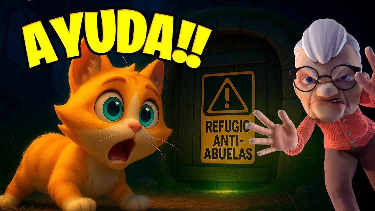 Me ESCONDO en los MEJORES REFUGIOS anti-ABUELAS 🔥 I AM CAT VR