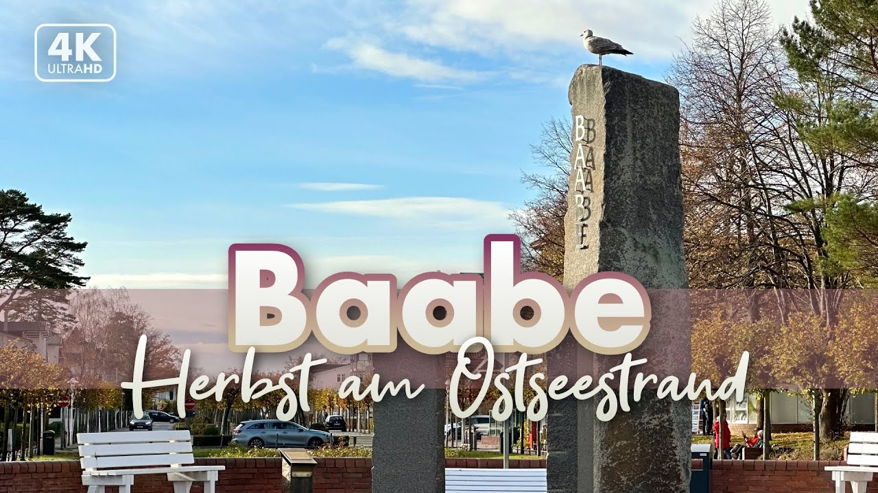 Herbst am Ostseestrand von Baabe - Rügen Urlaub 2023 (4K Walk)