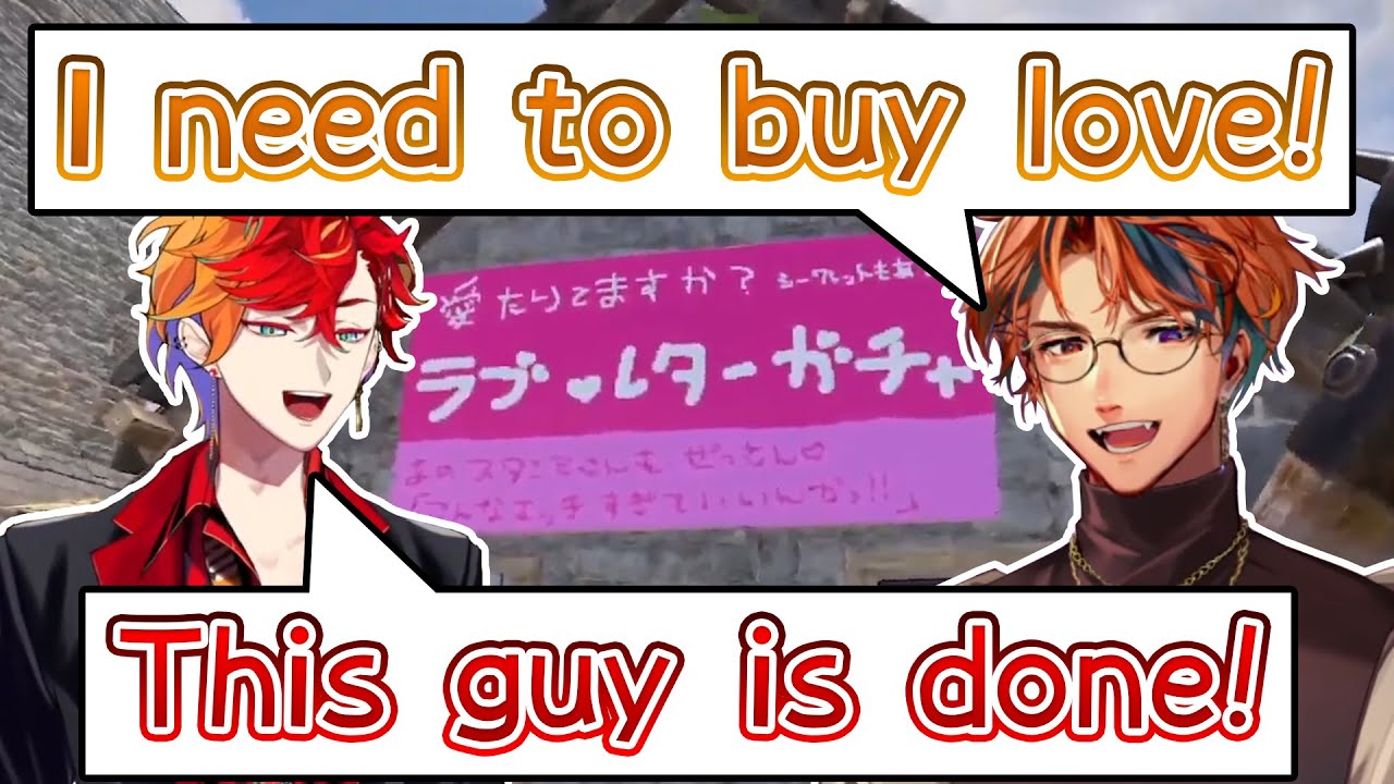 Roberu wanted a love letter so hard and begged Gamma for money【holostars JP】【VCR Rust】【Eng Sub】