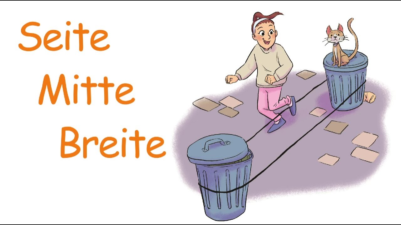 Gummitwist Spiele f&uuml;r Kinder - Anleitung f&uuml;r Sprungfolge: Seite, Mitte, Breite