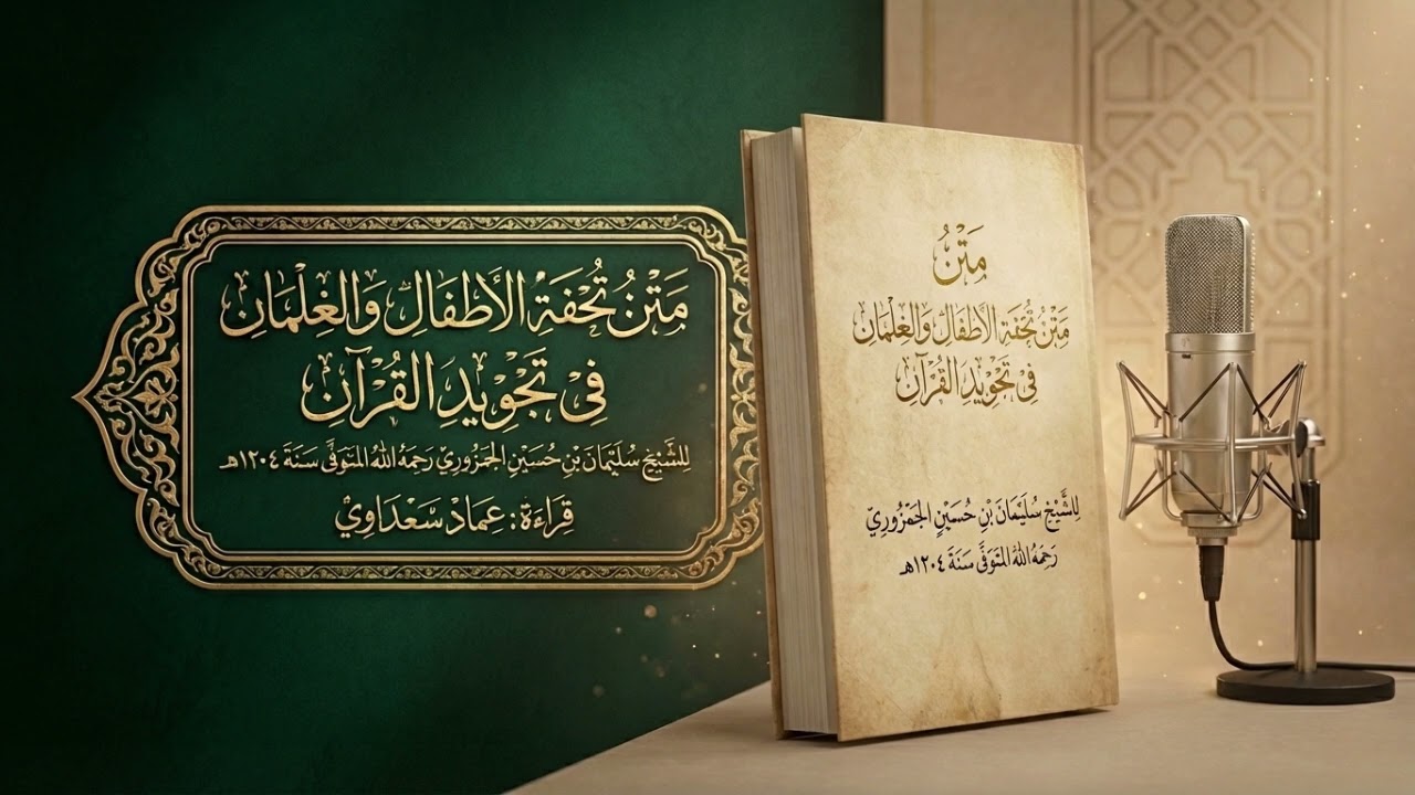 متن تحفة الأطفال والغلمان في تجويد القرآن | بصوت : عماد سعداوي