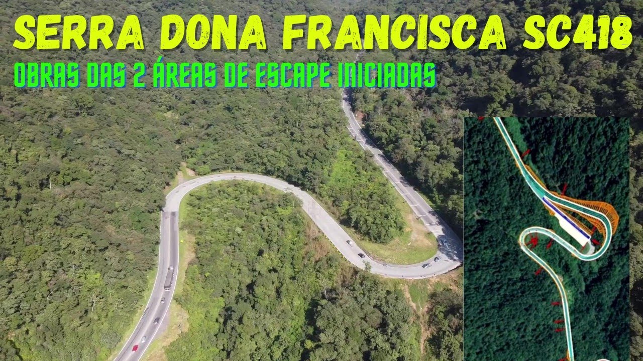 SERRA DONA FRANCISCA SC418 OBRAS AREA DE ESCAPE & HOTEL FAZENDA