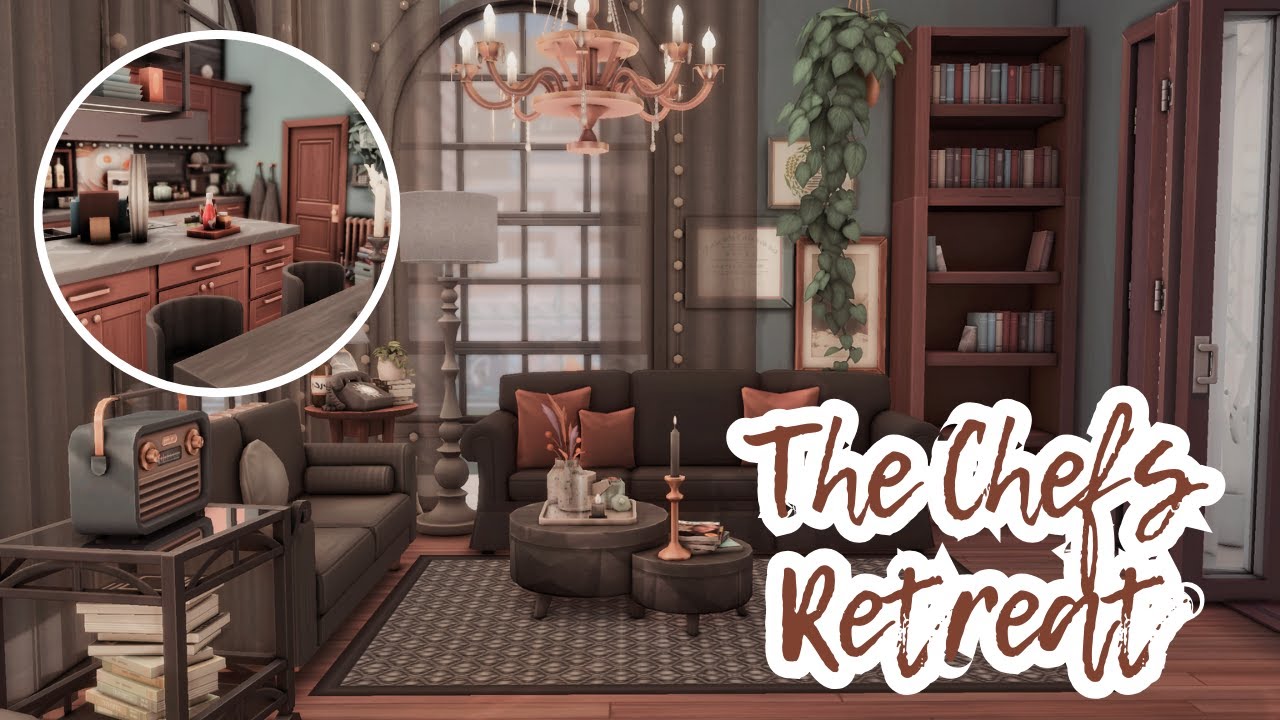 Sims 4 || The Chef´s Retreat || Brooklyn Apartment Dark and Cozy || Stop Motion || No CC
