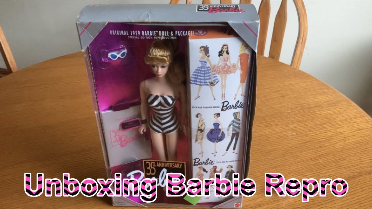 Unboxing 35th Anniversary Reproduction Barbie from 1993