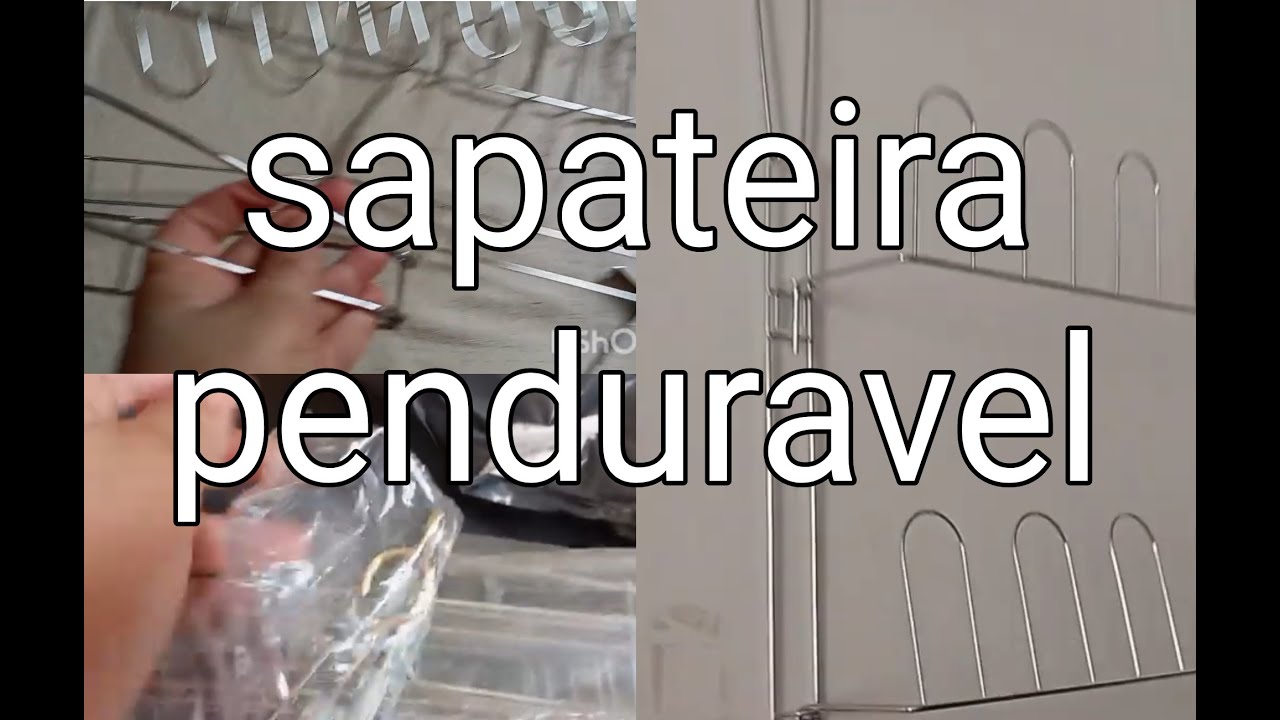 Sapateira penduravel de aço fácil de encaixar