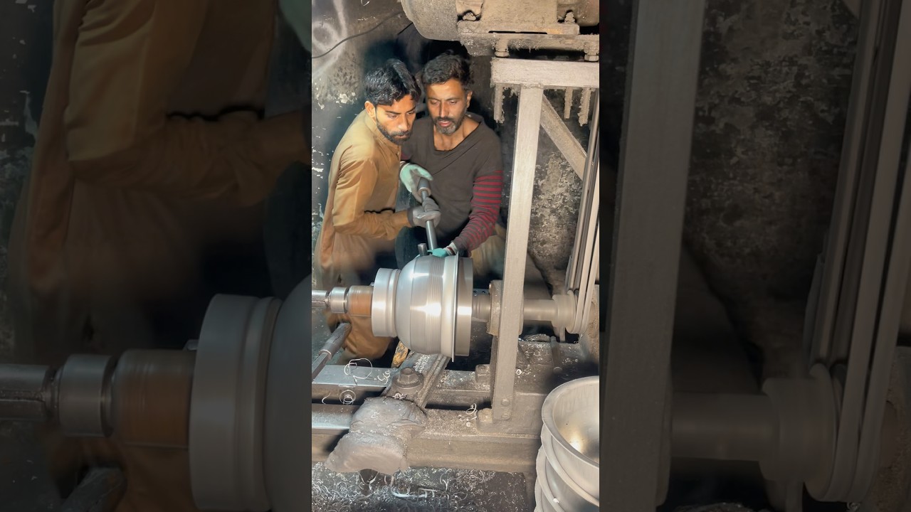 Aluminum silverware making process high production in local factory speed #utensils #shorts #viral