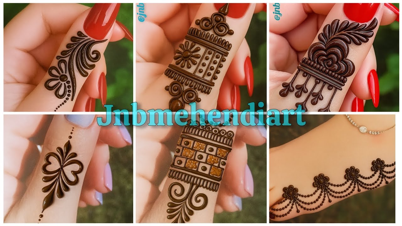 6 Cutest Jewellery Finger Mehndi Design || Stylish Thumb Tattoo Leg Mehandi || Episode. 99