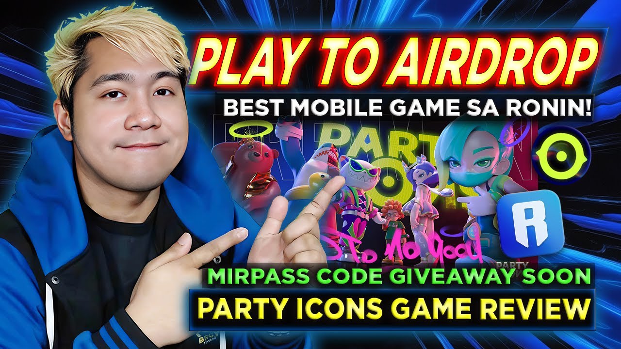 PARTY ICONS Play to Airdrop BEST MOBILE GAME sa RONIN! | Extraction Shooter Addictive Gameplay