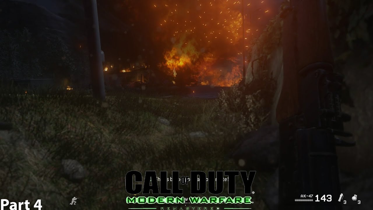 🔥 Call of Duty: Modern Warfare 2017 remastered Gameplay Part 4 (1080 /60FPS) | Campaign