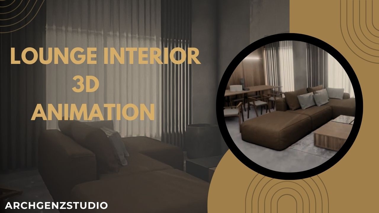 Modern Architectural 3D Animation | Interior Lounge & Kitchen Design
