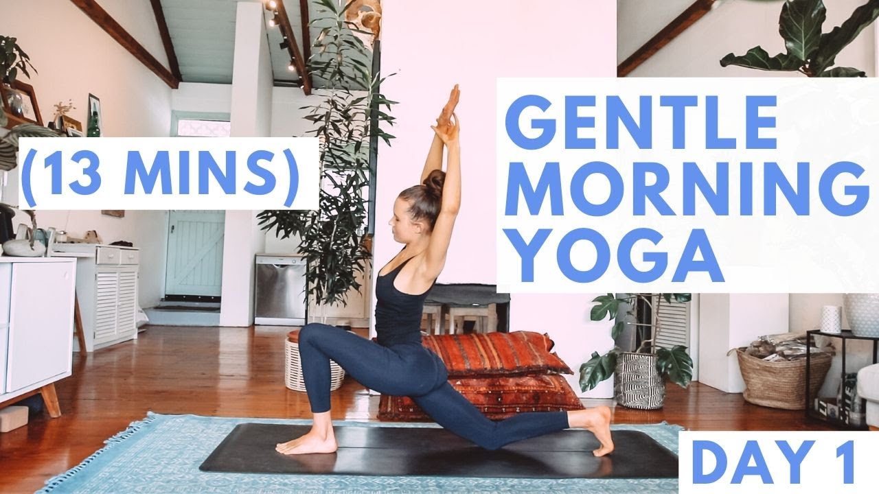 Gentle Morning Yoga: Yoga To Wake Up + Feel Fresh | DAY 1 Yoga Morning Challenge